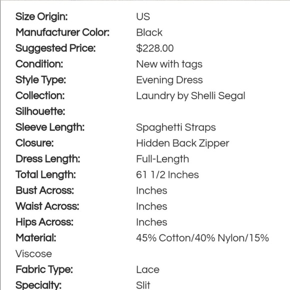 LAUNDRY lace evening gown - Picture 9 of 12